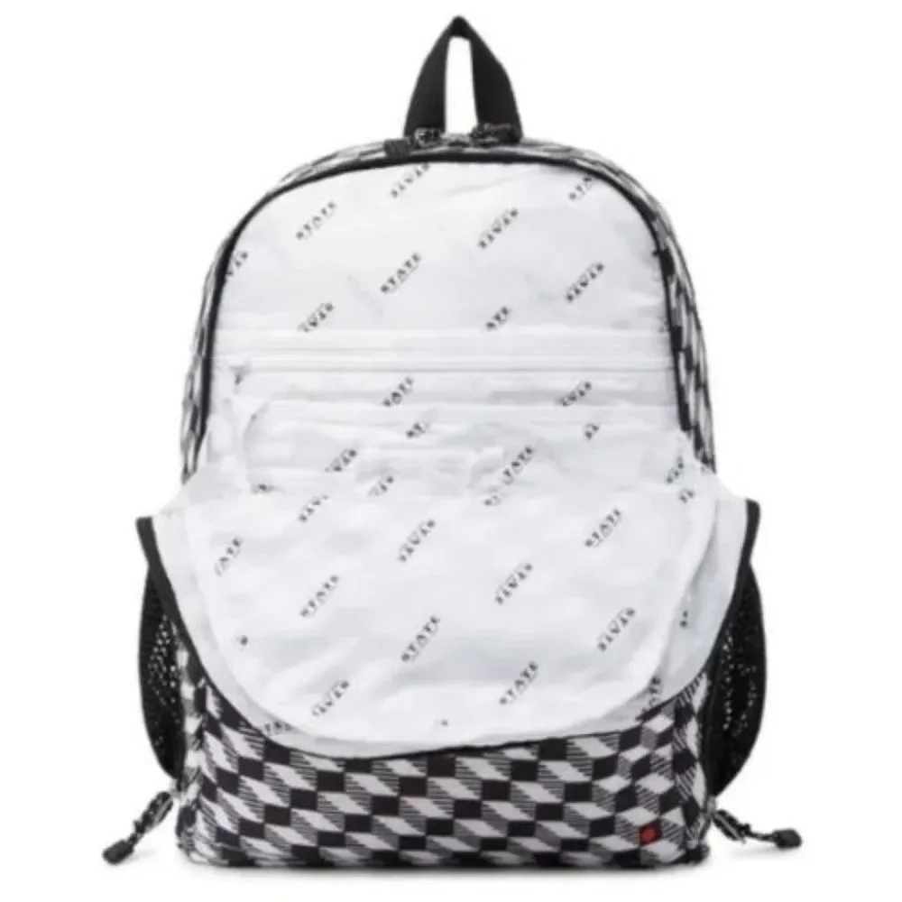 NWT STATE Bags Bedford Twill Backpack | Black & White Geo Print
